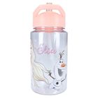 Frozen 2, Drink Up, sticla da apa cu pai, roz, 450 ml
