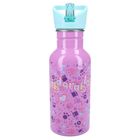 Gabby's Dollhouse, Take a sip, sticla da apa cu pai, roz, 500 ml