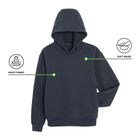 Hanorac basic bleumarin cu croiala oversize NOWEAR