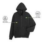 Hanorac oversize cu fermoar NOWEAR