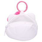 Hello Kitty, Plushie Pals, breloc de plus cu buzunar, alb