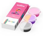 Hey Clay, Aliens, Scorpio, set creativ, 3 cutii de plastilina