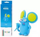 Hey Clay, Fluffy Pets, Mouse, set creativ, 3 cutii de plastilina