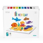 Hey Clay, Ocean, set creativ, 18 cutii de plastilina
