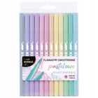 Kidea, carioci cu doua fete, pastelati, 12 culori