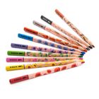 Kidea, creioane colorate triunghiular jumbo, 10 culori