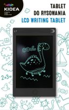 Kidea, tableta de desen, LCD 8", negru