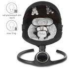 Kidwell, Reve, Scaun electric pentru bebelusi, 2in1, negru-argintiu