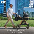 Kinderkraft, Esme, carucior multifunctional 3in1, Moonlight Grey