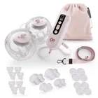 Kinderkraft, Hands-Free, pompa electrica dubla pentru san GentleFlow, Pink