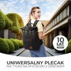 Kinderkraft, Moonpack, rucsac pentru carucior, confetti black