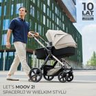 Kinderkraft, Moov 2, Air Wheels, carucior multifunctional 4in1, Sand Beige