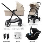 Kinderkraft, Newly, carucior multifunctional 3in1, Sand Beige