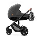 Kinderkraft, Prime, carucior multifunctional 2in1, negru + geanta Mommy Bag