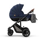 Kinderkraft, Prime, carucior multifunctional 3in1, bleumarin + geanta Mommy Bag