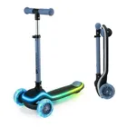 Kinderkraft, Raket, trotineta cu 3 roti LED, Blue