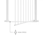 Kinderkraft, Safe Snap, poarta de siguranta, alb