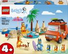LEGO Bluey, Calatoria familiei lui Blue cu masina la plaja, 11202
