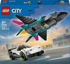 LEGO City, Avion cu reactie vs masina, 60489