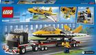 LEGO City Great Vehicles, Transportor de avion cu reactie pentru spectacol aviatic, 60289