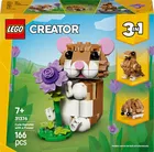 LEGO Creator, Hamster adorabil cu o floare, 31376