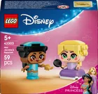 LEGO Disney Princess, Miniprintesele Jasmine si Rapunzel, 43303