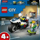 LEGO LEGO City, Urmarire cu motocicleta de politie, 60455