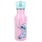 Lilo si Stitch, Take A Sip, sticla da apa cu pai, roz, 500 ml