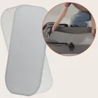 Lionelo, cearceaf cu elasic, din bambus, alb/gri, 28-70 cm, 2 buc.