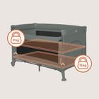 Lionelo, Ellen, patut de calatorie cu extensie 3in1, Green