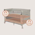 Lionelo, Ellen, patut de calatorie cu extensie mare 3in1, Beige