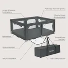 Lionelo, Florence, tarc de joaca pentru copii, Easy Fold, Grey Graphite