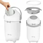 Lionelo, Purebin, cos pentru scutece, alb, 10l