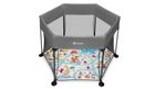 Lionelo, Roel, tarc de joaca pentru copii, 112-112 cm, Grey Multicolor