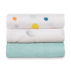 Lionelo, scutece textil din bambus, 70-70 cm, 3 buc., Dot
