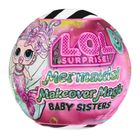 L.O.L. Surprise, Mermaids! Makeover Magic Baby Sisters, bila surpriza cu papusa, 1 buc.