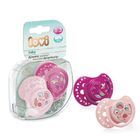 LOVI, Suzeta dinamica silicon Folky, fata, 0-3 m, 2 buc
