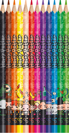 Maped, Harry Potter, creioane colorate, triunghiulare, 12 culori