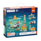 Marioinex, Mini Waffle, City, Statie de alimentare cu combustibil, set de constructie, 148 piese