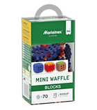 Marioinex, Mini Waffle, Green Blocks, set de constructie, 70 piese