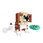 Marioinex, Mini Waffle, Pocket Pets Puppies, Beagle, set de constructie, 46 piese