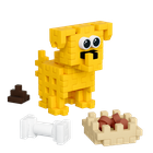 Marioinex, Mini Waffle, Pocket Pets Puppies, Golden Retriever, set de constructie, 52 piese