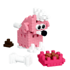 Marioinex, Mini Waffle, Pocket Pets Puppies, Pudel, set de constructie, 47 piese