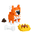 Marioinex, Mini Waffle, Pocket Pets Puppies, Welsh Corgi Pembroke, set de constructie, 49 piese