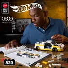 Mattel Brick Shop, Hot Wheels, '15 Audi R8 LMS, set de blocuri, 820 piese