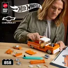 Mattel Brick Shop, Hot Wheels, Elite Series Custom ’62 Chevy Pickup, set de constructie, 858 elemente