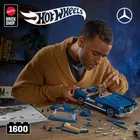 Mattel Brick Shop, Hot Wheels, Mercedes-Benz 300 SL, set de constructie, 1600 elemente