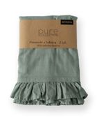 Mayamoo, set lenjerie de pat, 3 piese, menta verde, 160-200cm