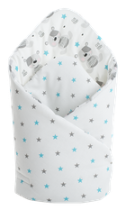 Medi Partners, Teddy, paturica - sistem de infasat pentru bebelusi, albastru