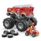 Mega Bloks, Hot Wheels Monster Trucks, 5-Alarm - masina de pompieri, 284 piese